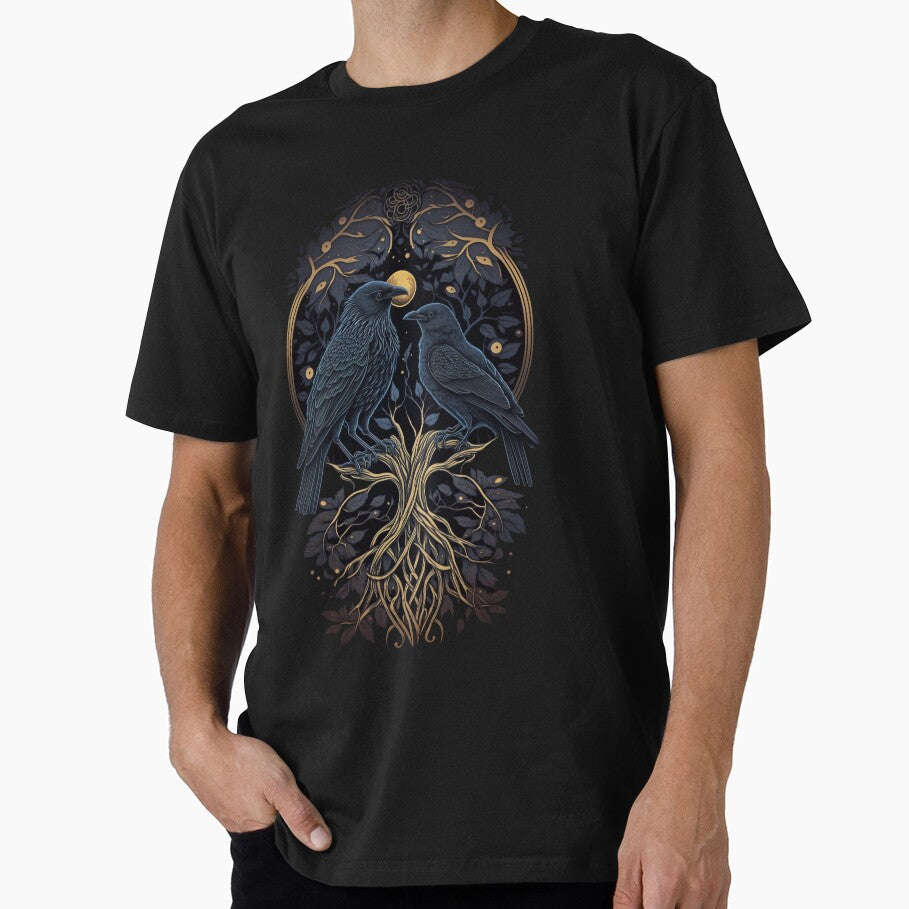 Pair of ravens style tarot cards. by Gaviani Design Studio T-Shirts, Hoodie, Sweatshirt | BlankRebels.com (Image 1)