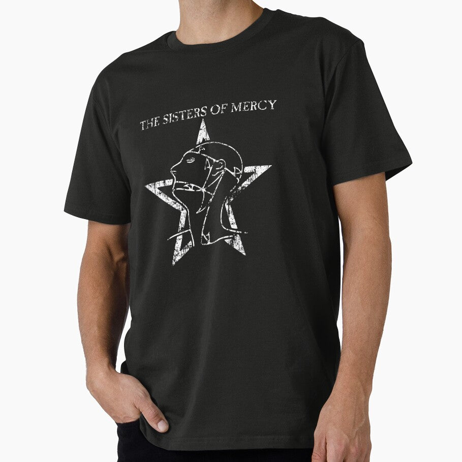 The World's End / The Sisters Of Mercy Distressed T-Shirt by Purple Pop Art Studios Hoodie, Sweatshirt (Image 1)