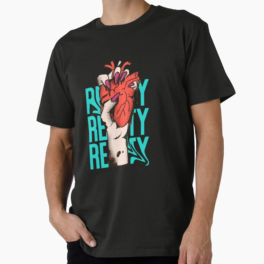 Red and blue heart streetwear design by Bizertart
