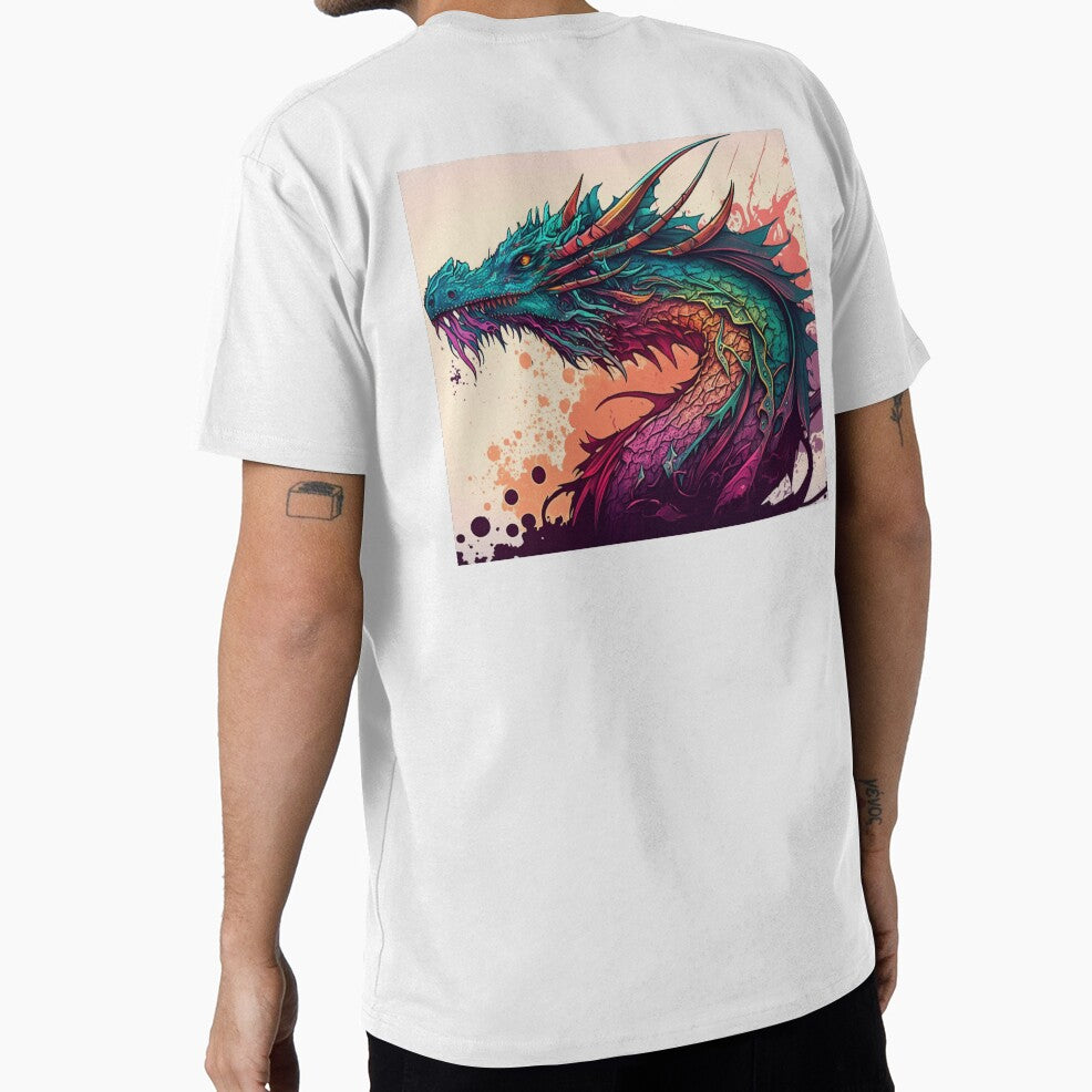 Rainbow Dragon Print by Deepestblue T-Shirts, Hoodie, Sweatshirt | BlankRebels.com (Image 1)