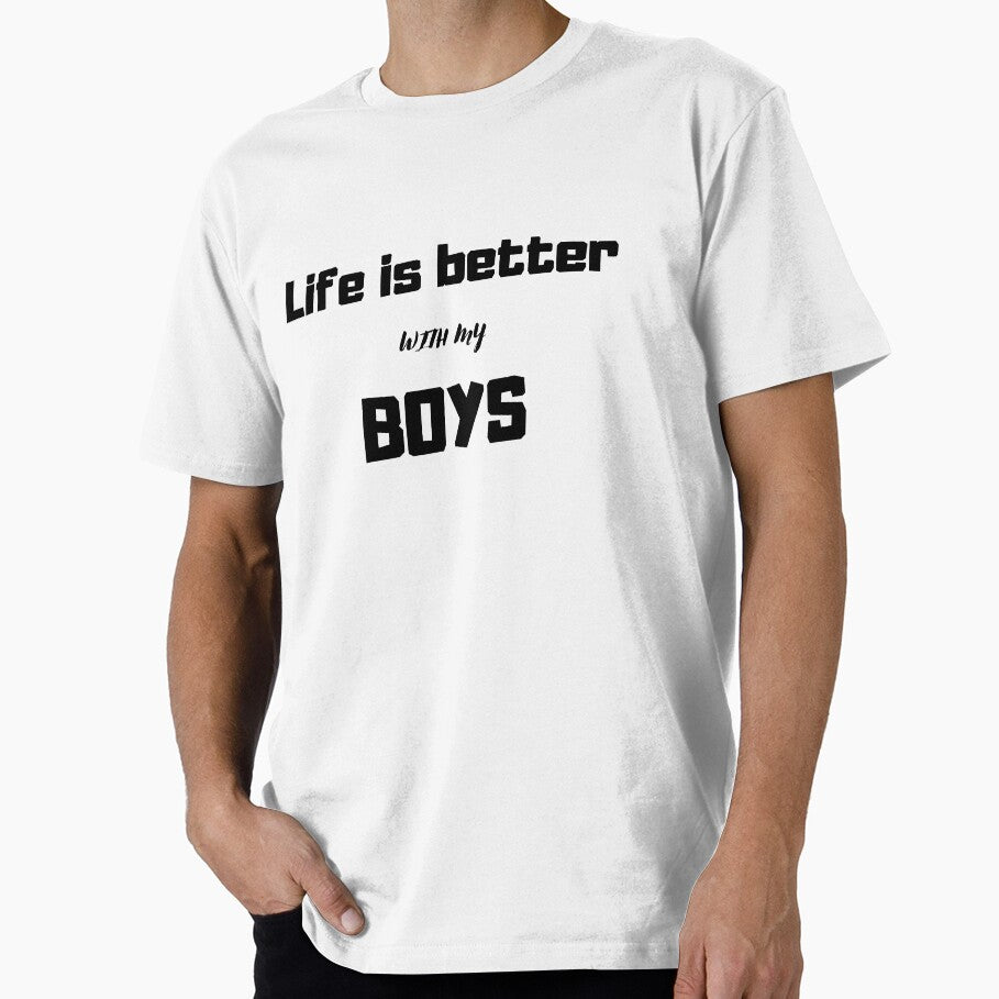 Life is better with my Boys Nice gift for mom T-shirt by lhousshop Hoodie, Sweatshirt | BlankRebels.com (Image 1)