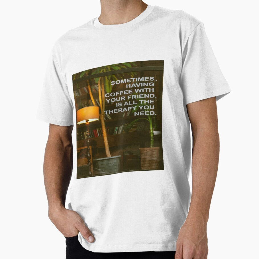 Coffee with Friends Therapy by mwagie T-Shirts, Hoodie, Sweatshirt | BlankRebels.com (Image 1)