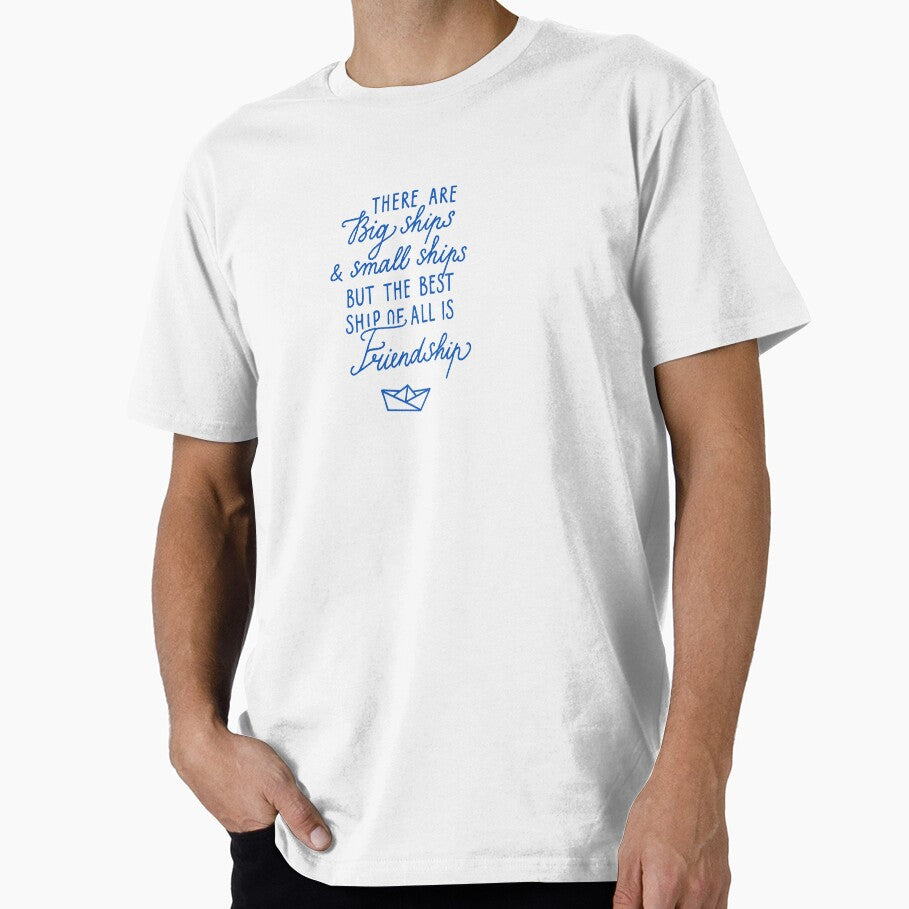 Sea life lettering about ships & friendship by Darina Gulbina T-Shirts, Hoodie, Sweatshirt | BlankRebels.com (Image 1)