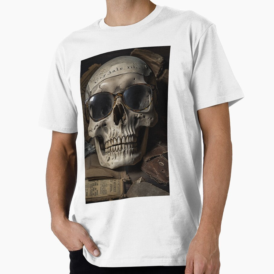 skull with glasses by DarkRedNight T-Shirts, Hoodie, Sweatshirt | BlankRebels.com (Image 1)