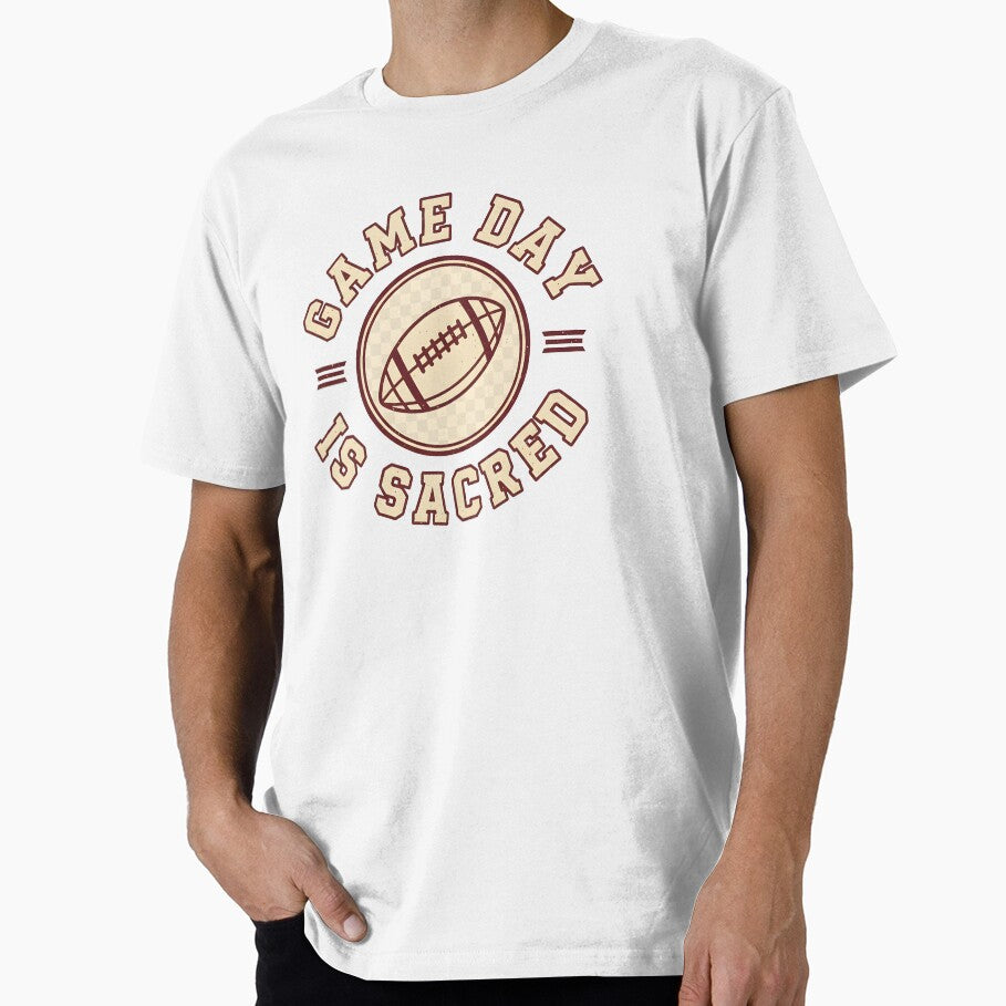 Game Day Is Sacred – Football Fan Retro by DIRTYSKETCHH T-Shirts, Hoodie, Sweatshirt | BlankRebels.com (Image 1)