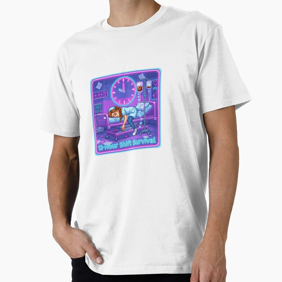 Y2K Sticker - 12 Hour Nurse Shift Funny Gift by OrikuStudio T-Shirts, Hoodie, Sweatshirt | BlankRebels.com (Image 1)