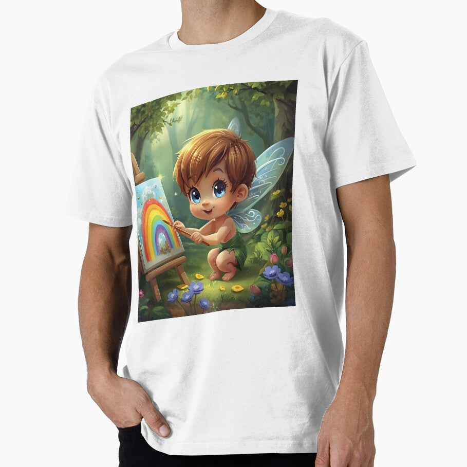 Little tree elf paints a rainbow by SimonsDesignArt T-Shirts, Hoodie, Sweatshirt | BlankRebels.com (Image 1)