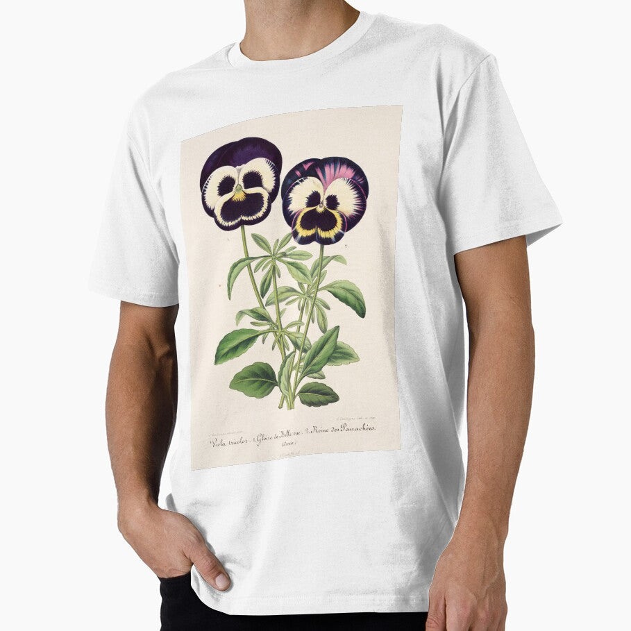 Viola tricolor - Wild Pansy Illustration by FloraObscura T-Shirts, Hoodie, Sweatshirt | BlankRebels.com (Image 1)