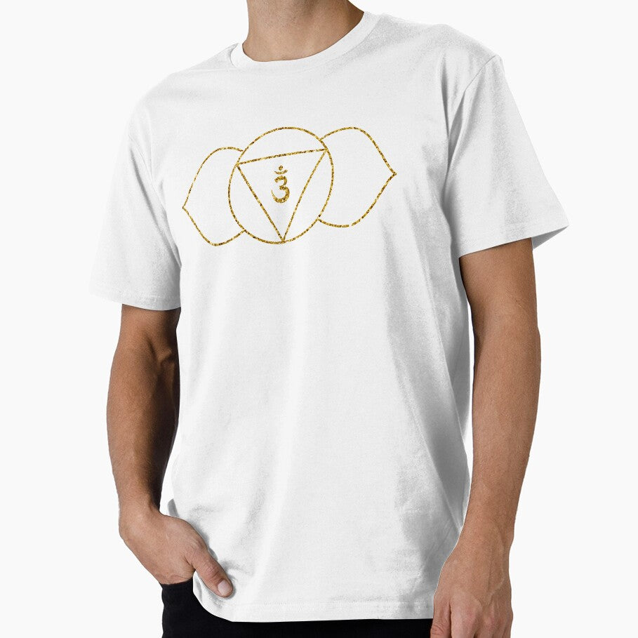 Reiki Seven Chakras - Gold - Ajna Chakra - Third Eye by Working Pajama T-Shirts, Hoodie, Sweatshirt (Image 1)