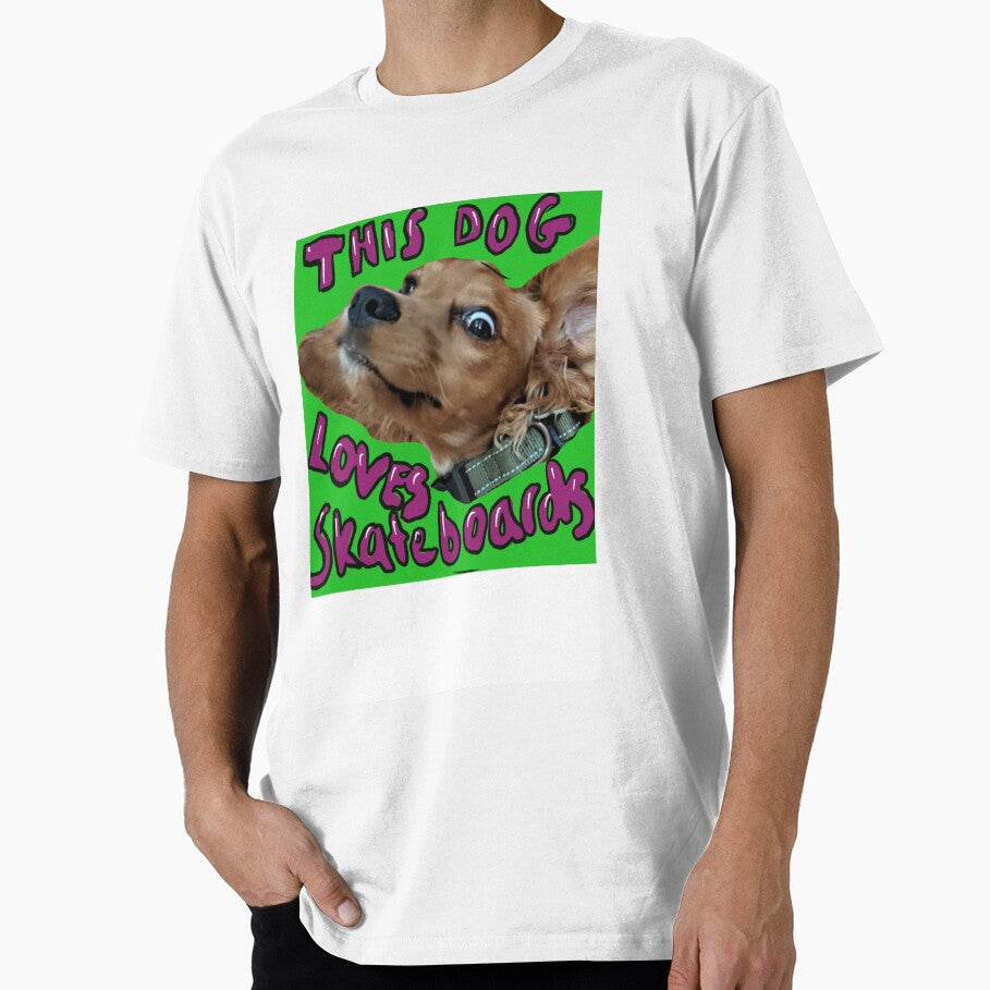 This Dog Loves Skateboards. by BassSaxBen T-Shirts, Hoodie, Sweatshirt | BlankRebels.com (Image 1)