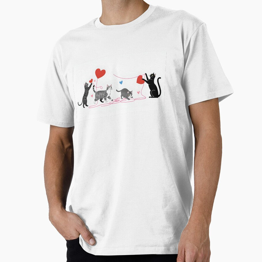 Black and Grey Cat Love by Forest Aura Vibes T-Shirts, Hoodie, Sweatshirt | BlankRebels.com (Image 1)