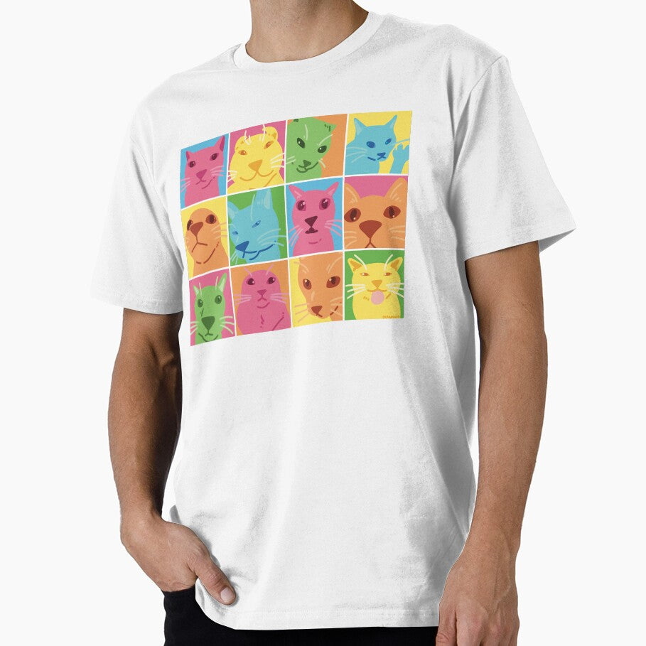 colorful meme cat squares by oceamaro T-Shirts, Hoodie, Sweatshirt | BlankRebels.com (Image 1)