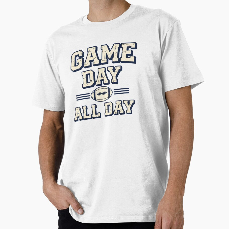 Game Day All Day – Retro Football Fan by DIRTYSKETCHH T-Shirts, Hoodie, Sweatshirt | BlankRebels.com (Image 1)