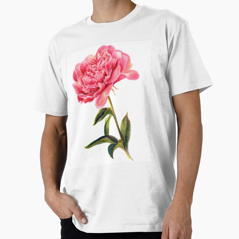 Watercolor Peony Botanical Art by RB-float T-Shirts, Hoodie, Sweatshirt | BlankRebels.com (Image 1)