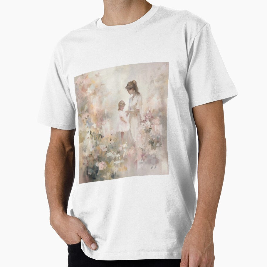 Coquette aesthetic vintage painting of a a mom and daughter by Coquette Art T-Shirts, Hoodie, Sweatshirt (Image 1)