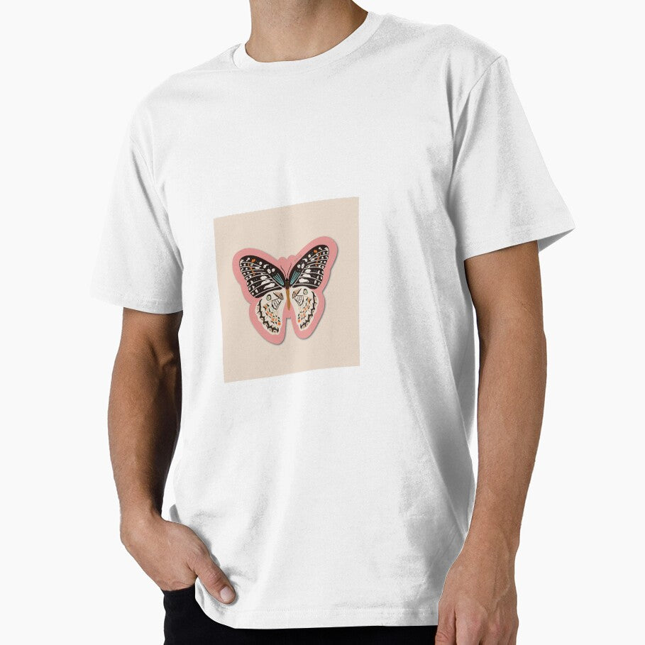 Cute butterfly hand drawn illustration in doodle style by Pianaart Shop T-Shirts, Hoodie, Sweatshirt (Image 1)