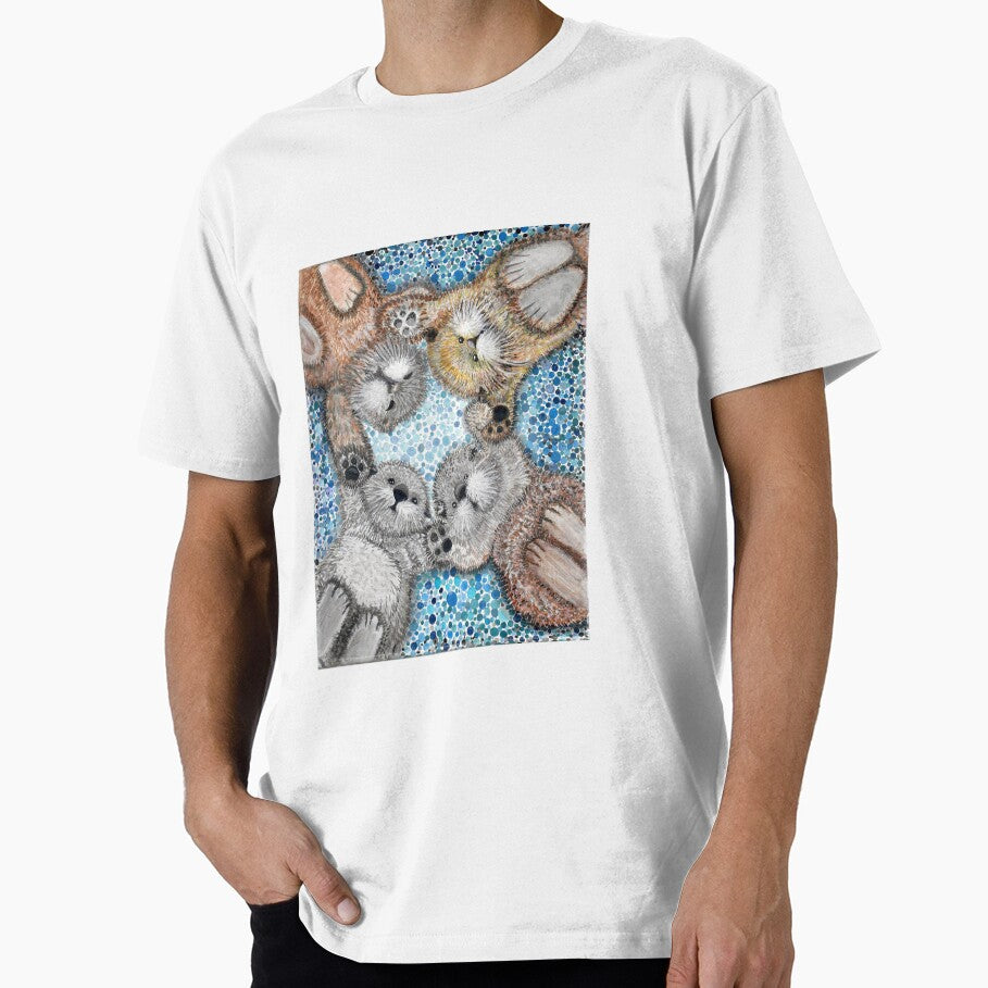 Otter Circle by ArtByBeatriz T-Shirts, Hoodie, Sweatshirt | BlankRebels.com (Image 1)