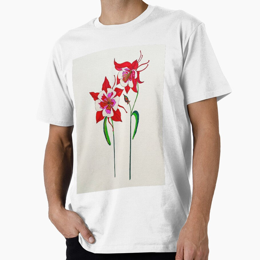 The Red Columbine by BOTANICALART T-Shirts, Hoodie, Sweatshirt | BlankRebels.com (Image 1)