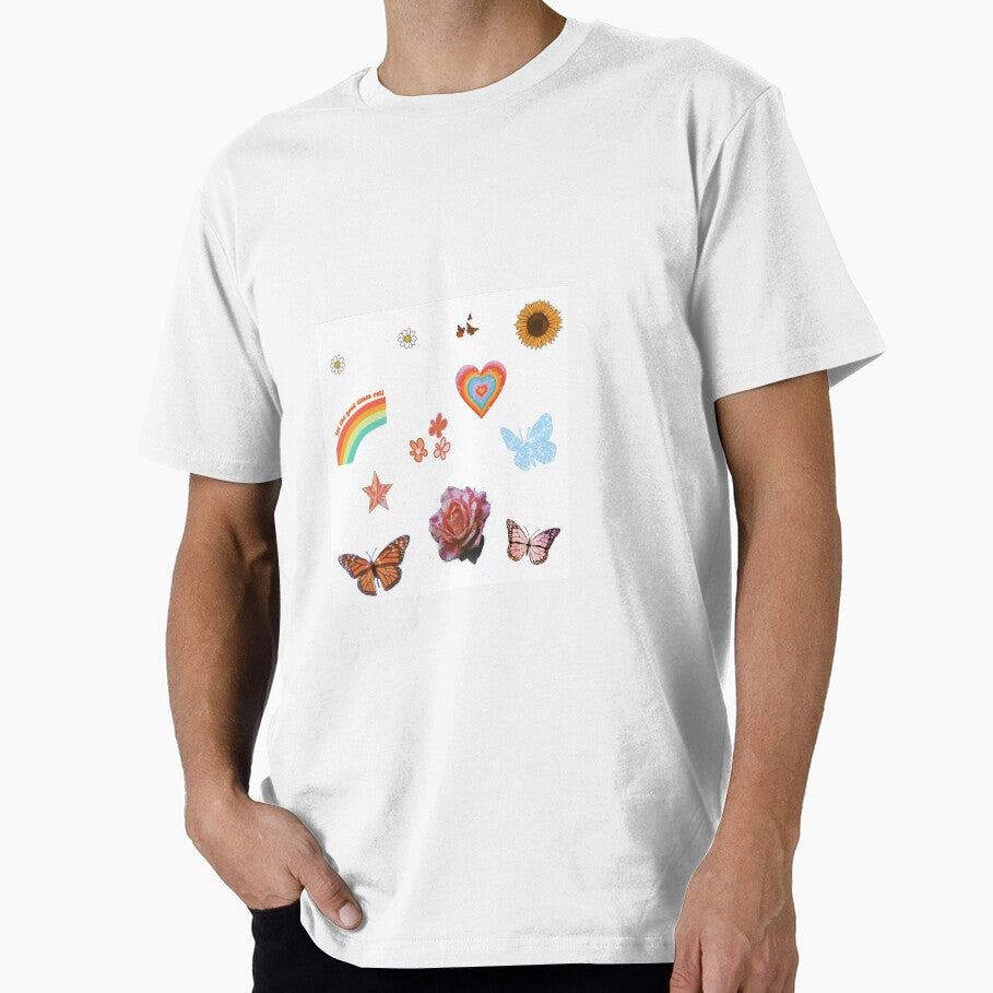 hippie butterfly flower sticker pack | let the good times roll by monikizz T-Shirts, Hoodie, Sweatshirt (Image 1)