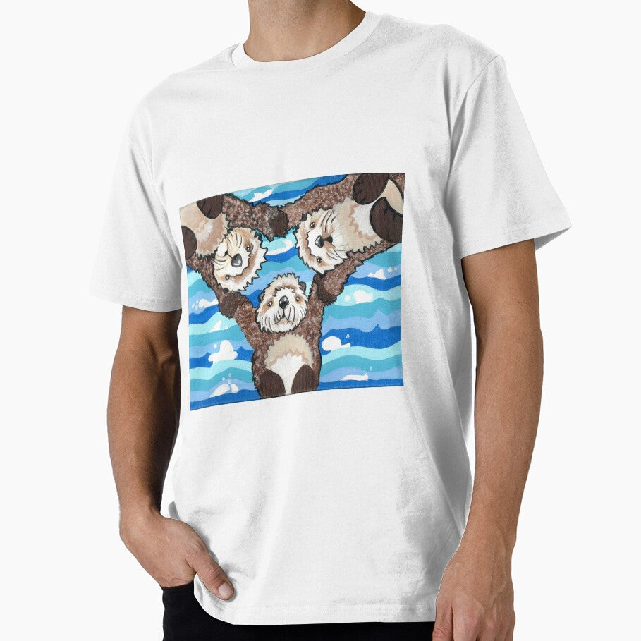 Otter Trio by ArtByBeatriz T-Shirts, Hoodie, Sweatshirt | BlankRebels.com (Image 1)