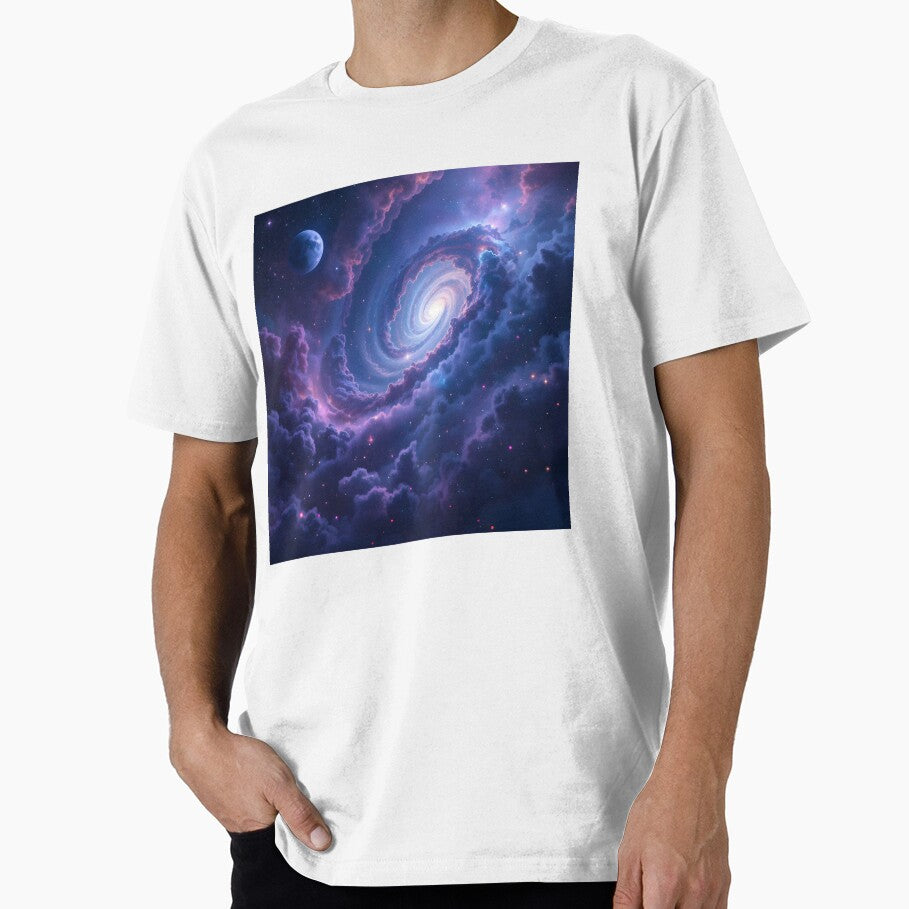 “Celestial Spiral Voyage – Dreamy Cosmic Galaxy Art” by GeetArtHouse T-Shirts, Hoodie, Sweatshirt | BlankRebels.com (Image 1)