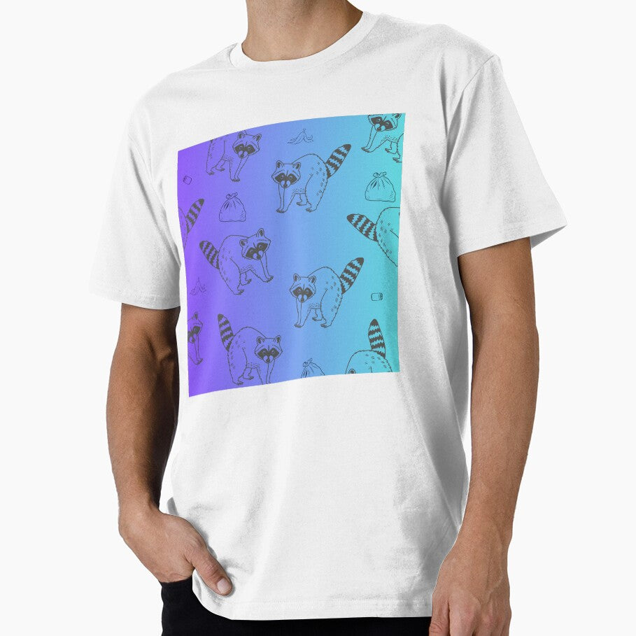 Raccoons: Blue Gradient by KingOfCaffeine T-Shirts, Hoodie, Sweatshirt | BlankRebels.com (Image 1)