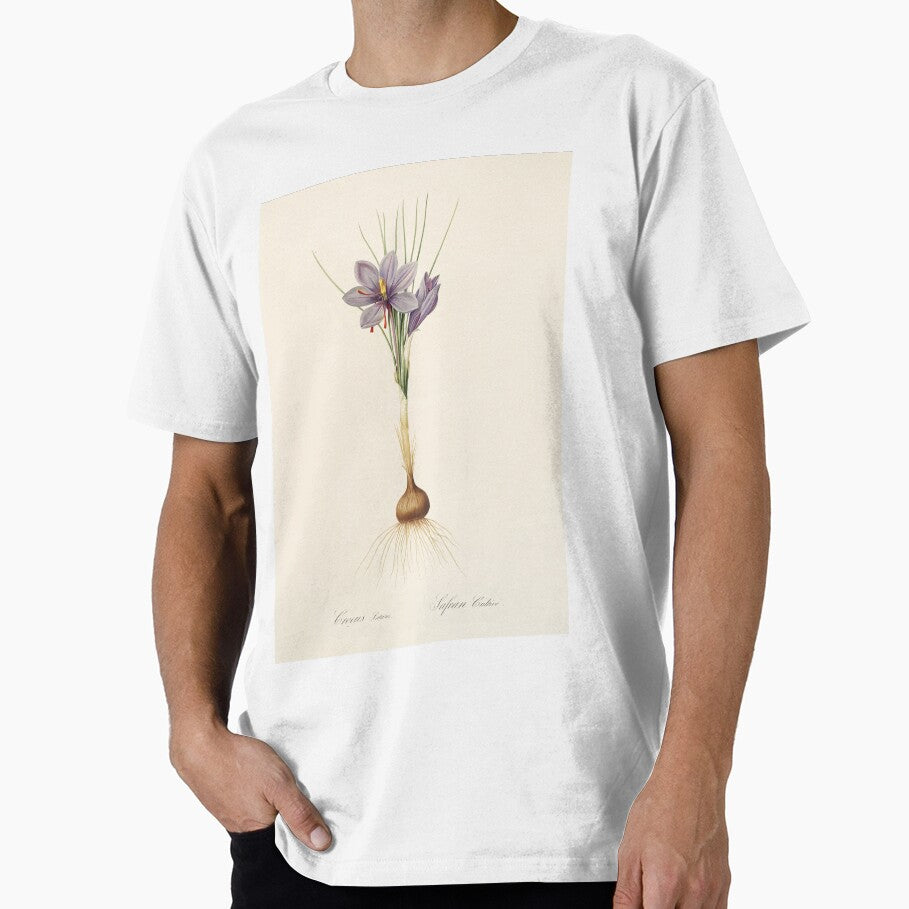 Saffron crocus - Crocus sativus by FloraObscura T-Shirts, Hoodie, Sweatshirt | BlankRebels.com (Image 1)