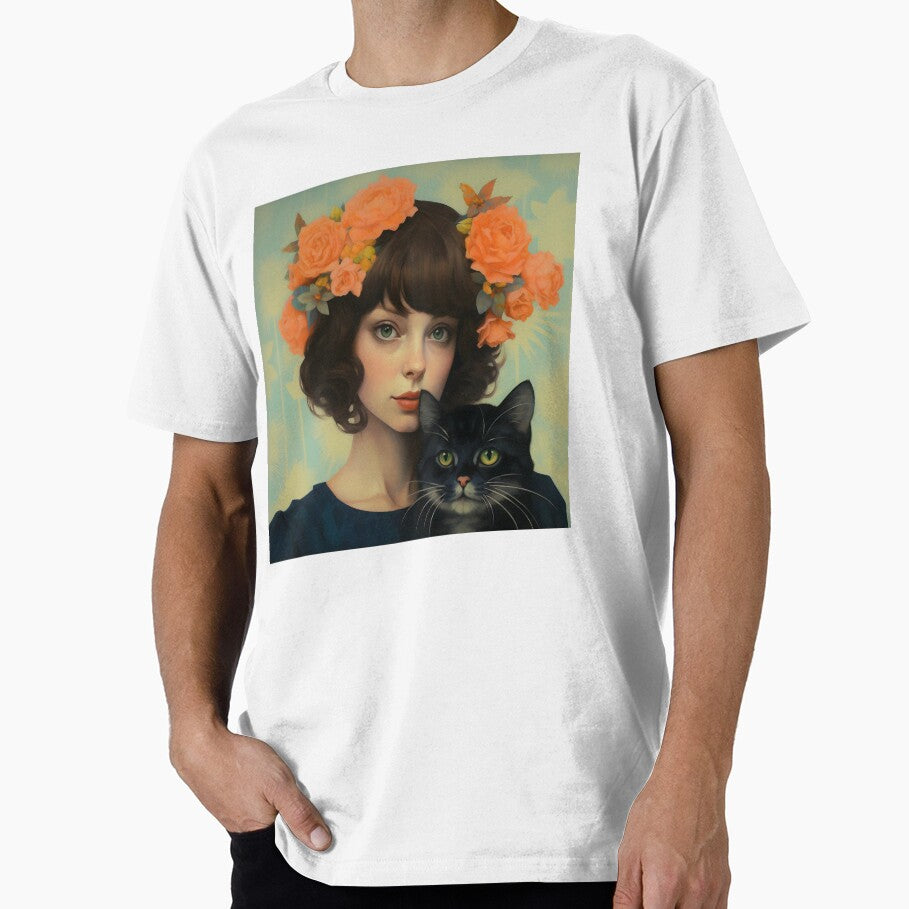 Flower Crown Cat Mom by dcrc T-Shirts, Hoodie, Sweatshirt | BlankRebels.com (Image 1)