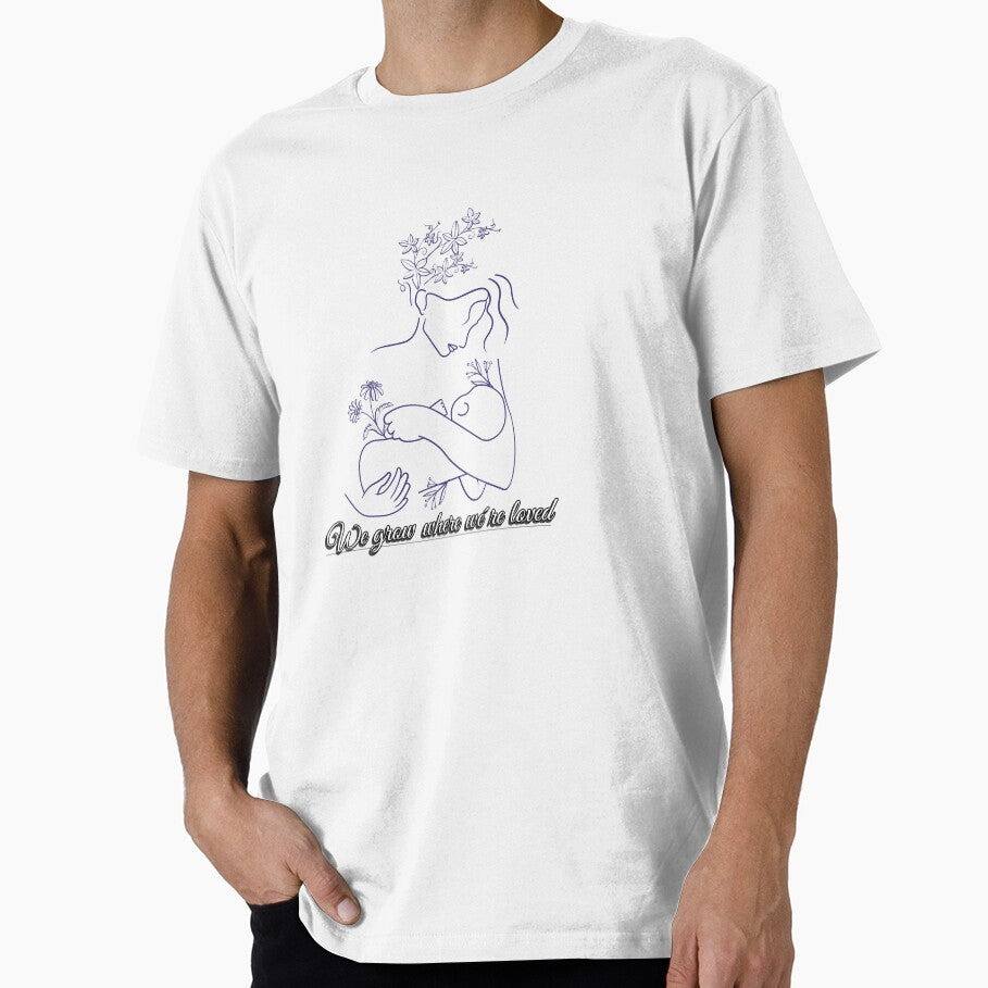 Soft Hearts, Strong Roots – Minimal Line Art Love Illustration by Fundyy T-Shirts, Hoodie, Sweatshirt (Image 1)