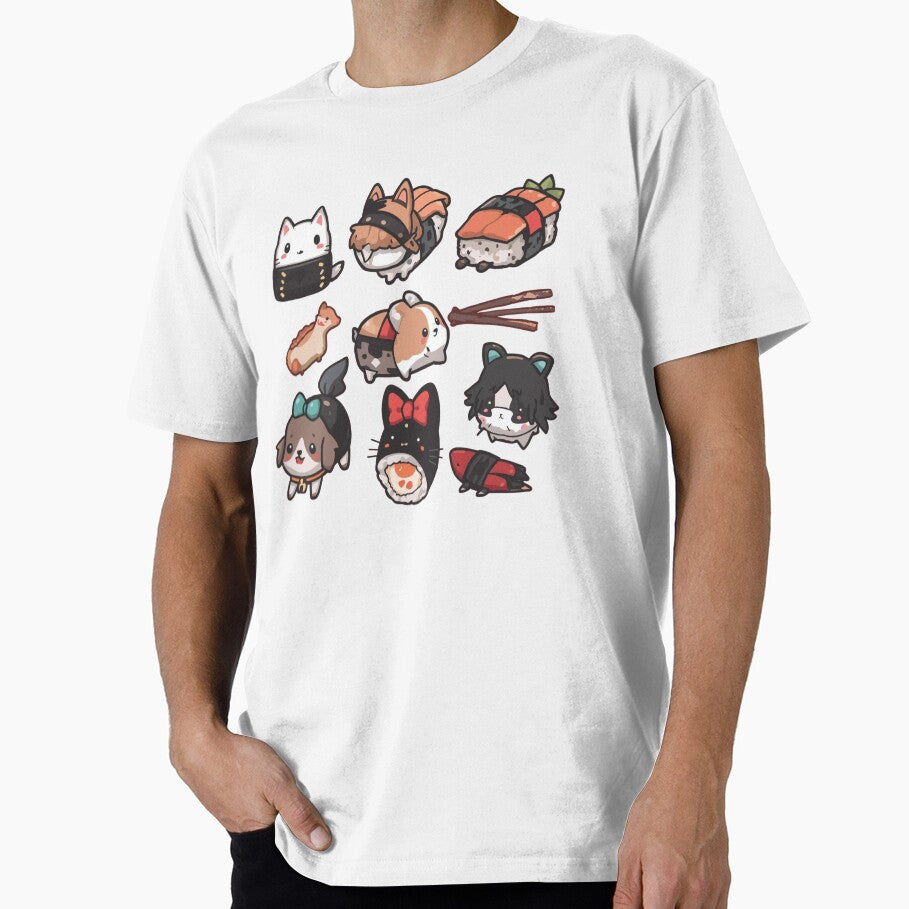 Cute Sushi Animals Cartoon Collection by Don'R T-Shirts, Hoodie, Sweatshirt | BlankRebels.com (Image 1)