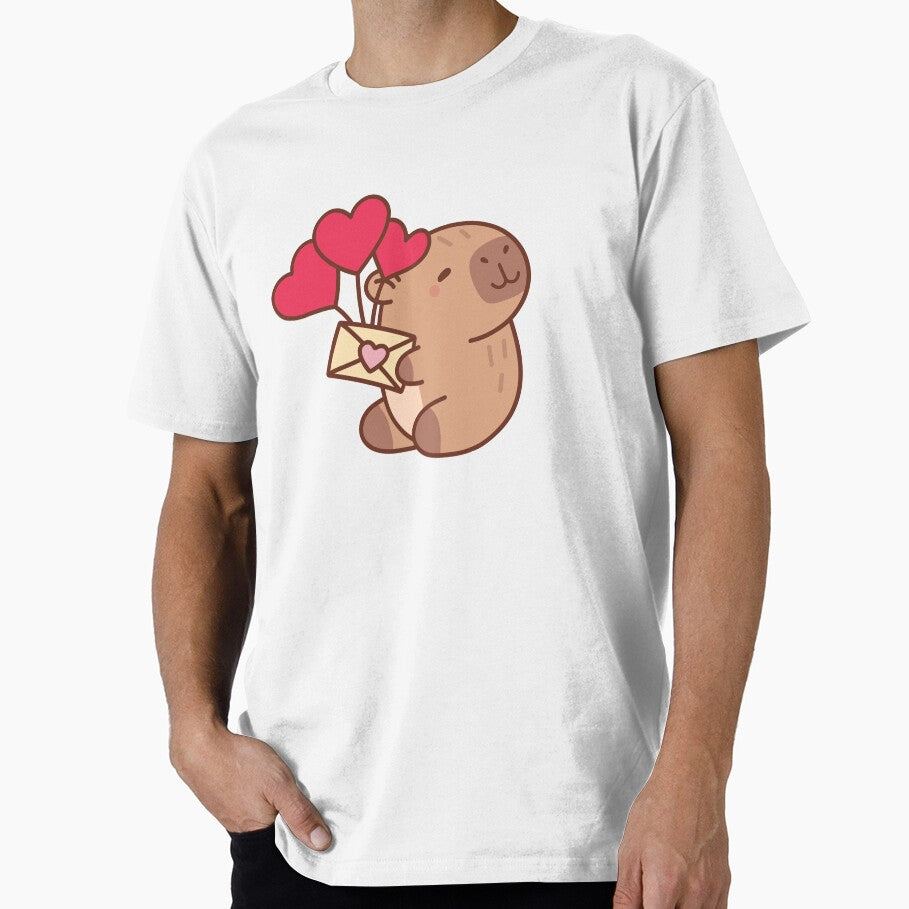 Capybara delivering  a Love Letter To You <3 by PangDesu T-Shirts, Hoodie, Sweatshirt | BlankRebels.com (Image 1)