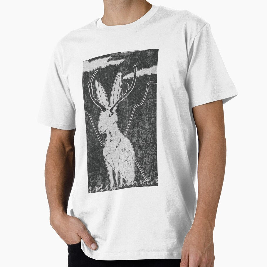 Jackalope Print by ChazRaw88 T-Shirts, Hoodie, Sweatshirt | BlankRebels.com (Image 1)