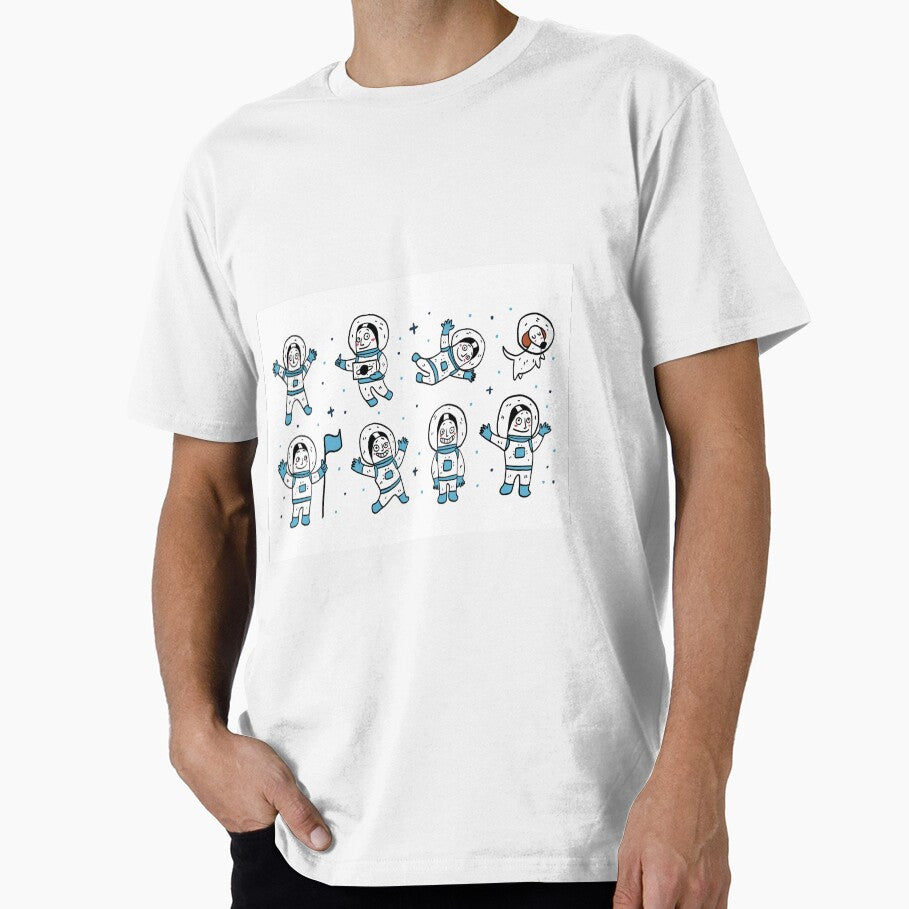 Space: Astronaut Poses by BeNiceMnl T-Shirts, Hoodie, Sweatshirt | BlankRebels.com (Image 1)