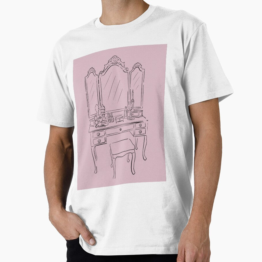 Girly Vanity Illustration by paigealayna T-Shirts, Hoodie, Sweatshirt | BlankRebels.com (Image 1)