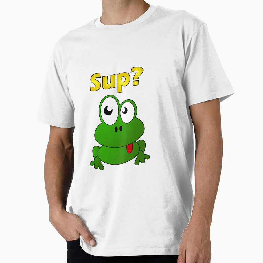 Sup Frog Funny Meme by HangOnShopping T-Shirts, Hoodie, Sweatshirt | BlankRebels.com (Image 1)