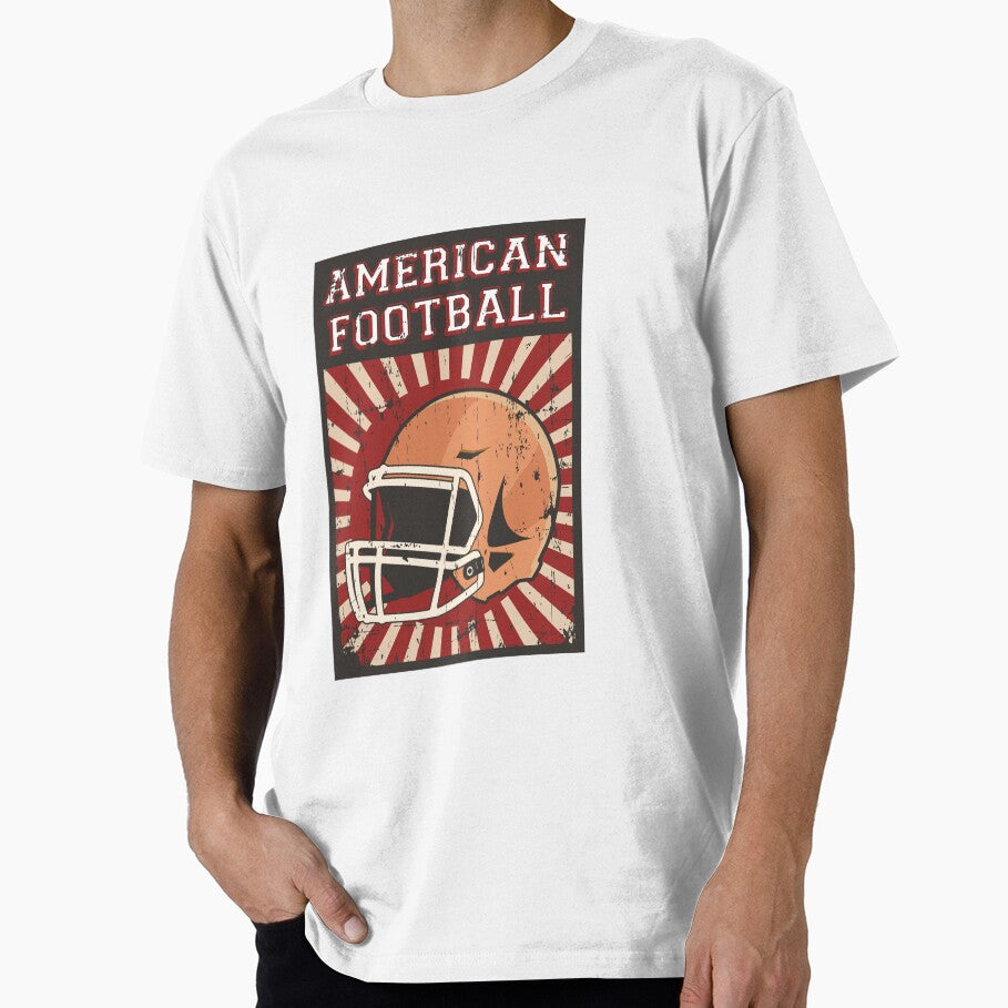 American Football Helmet Poster red by OikieToikie T-Shirts, Hoodie, Sweatshirt | BlankRebels.com (Image 1)