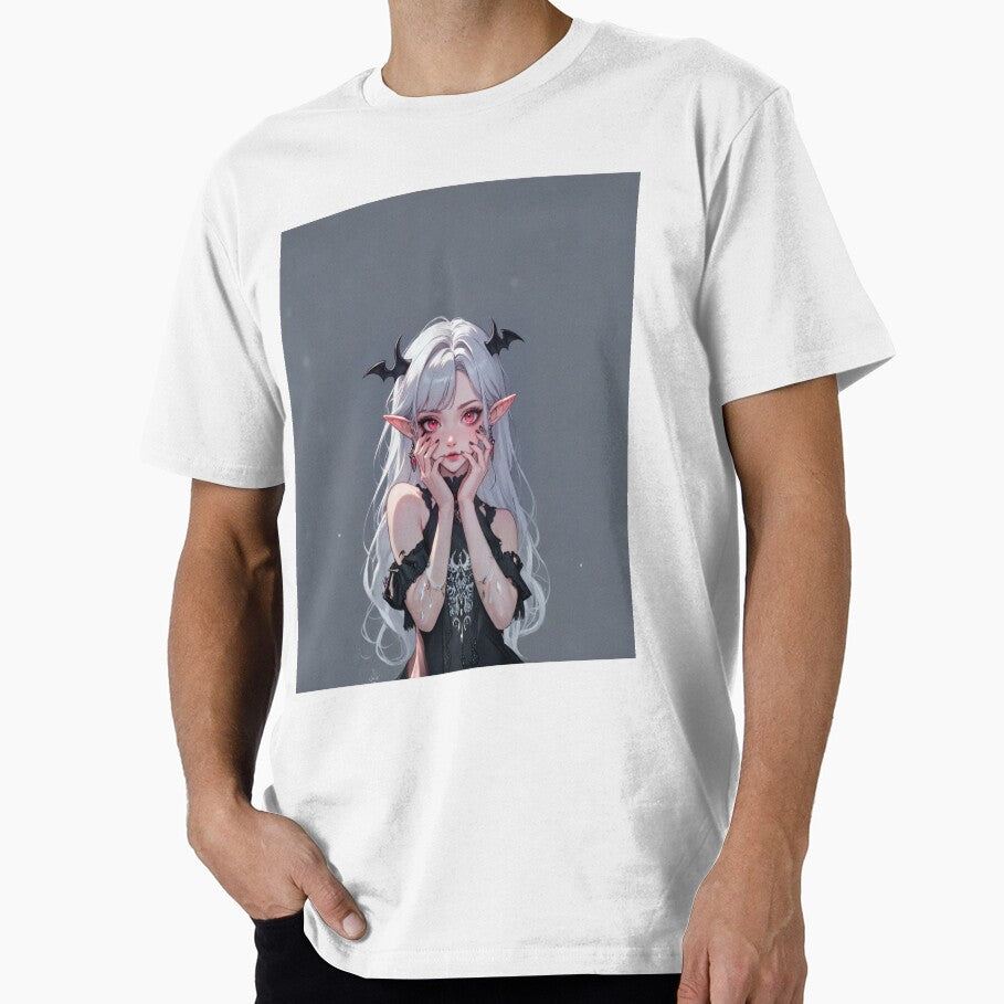 Cute Gothic Demon Girl Fantasy by RED-MOUSE T-Shirts, Hoodie, Sweatshirt | BlankRebels.com (Image 1)