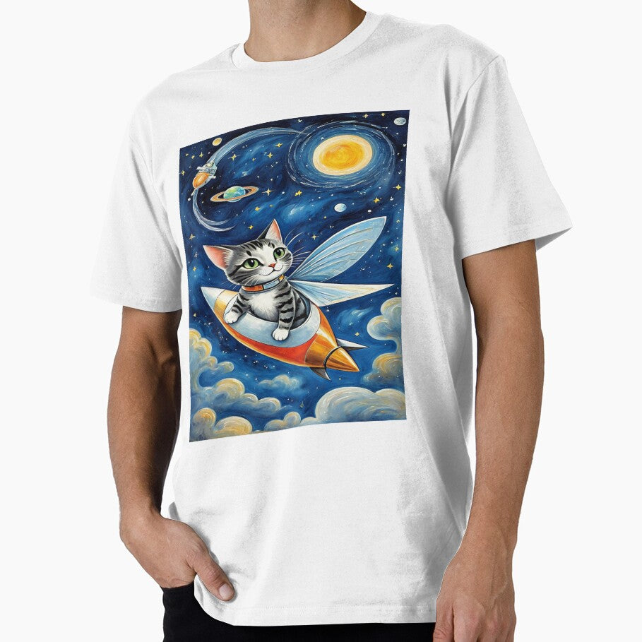 cat in space by saly55887 T-Shirts, Hoodie, Sweatshirt | BlankRebels.com (Image 1)
