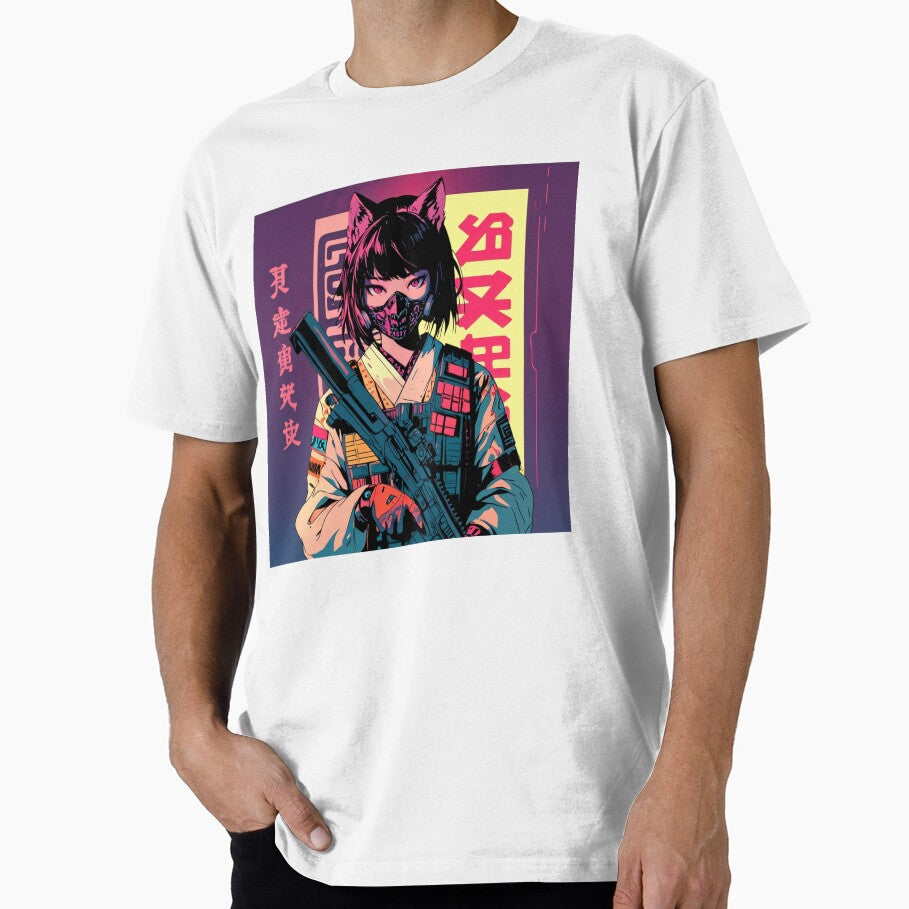 Vaporwave Japanese Geisha Cyberpunk Anime Girl by Riziq Abdilah T-Shirts, Hoodie, Sweatshirt | BlankRebels.com (Image 1)
