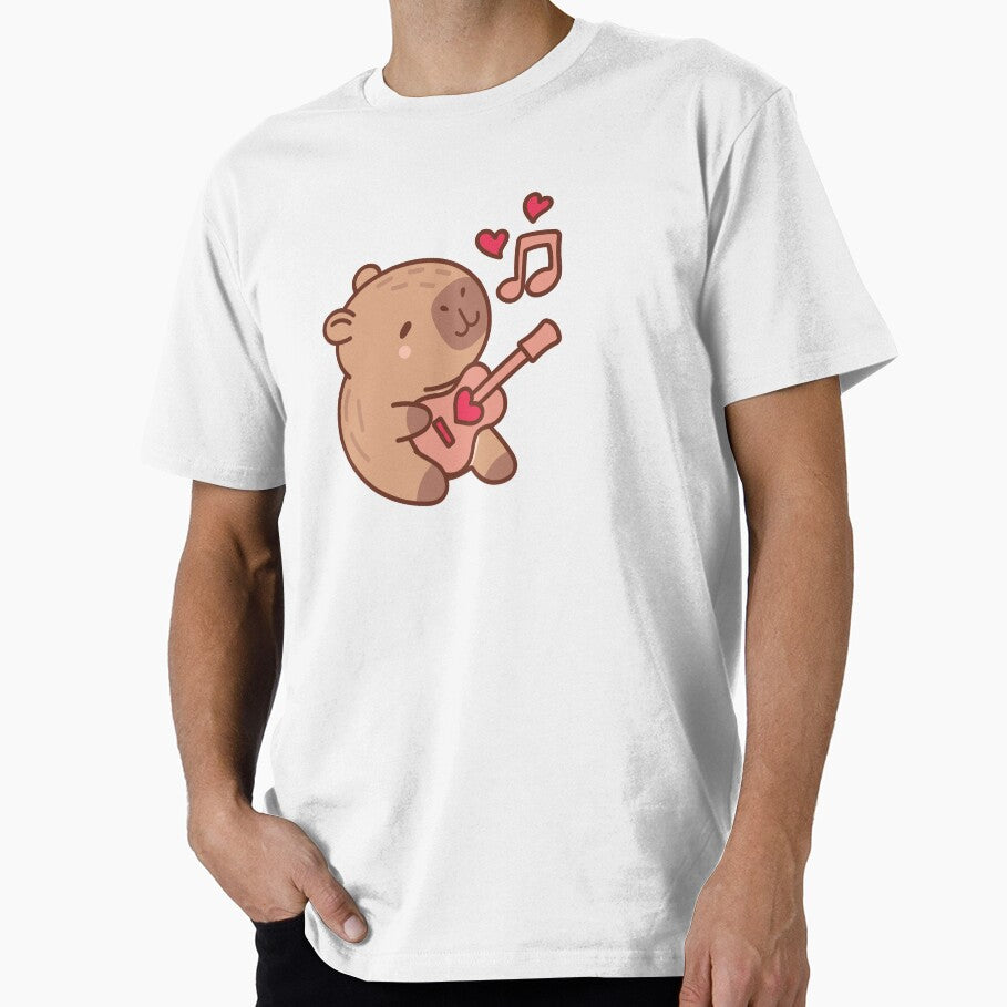 Cute Capybara Love Music T-Shirts, Hoodie, Sweatshirt