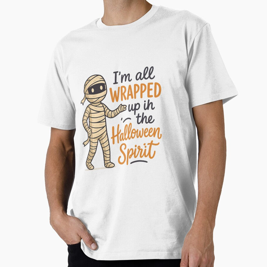 Wrapped Up In The Halloween Spirit Mummy by ArtComixHaven T-Shirts, Hoodie, Sweatshirt | BlankRebels.com (Image 1)