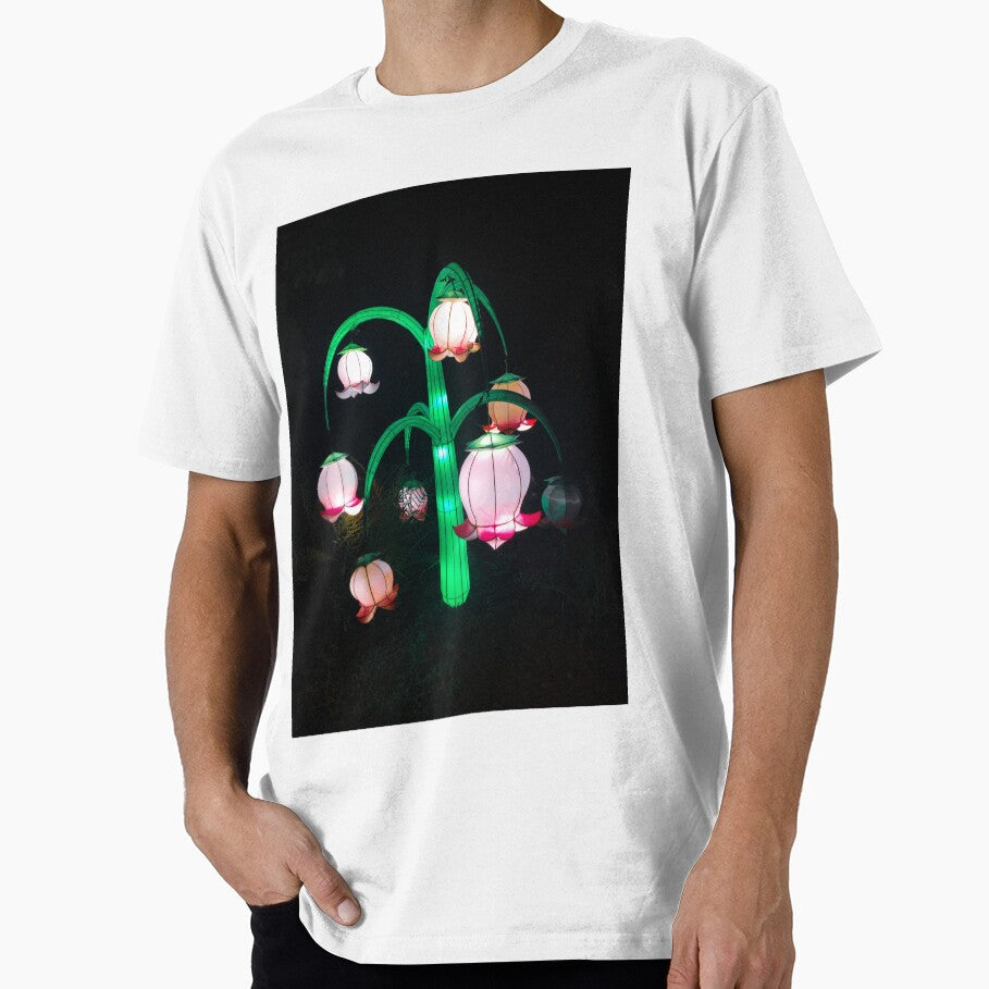 Flowers at Night Bloom in Huntsville Botanical Gardens by Silver Sky by Janet T-Shirts, Hoodie, Sweatshirt (Image 1)