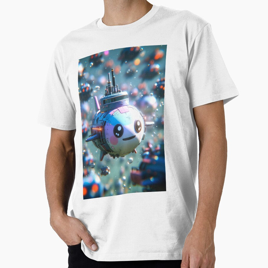 Kawaii Underwater Submarine – Cute Neon Dream Diver by NordseeSteel T-Shirts, Hoodie, Sweatshirt | BlankRebels.com (Image 1)