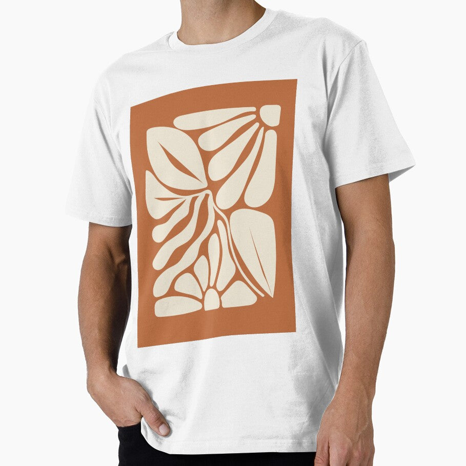 Autumn design in terracotta colors, botanical abstract art by PalmitoDecor T-Shirts, Hoodie, Sweatshirt (Image 1)
