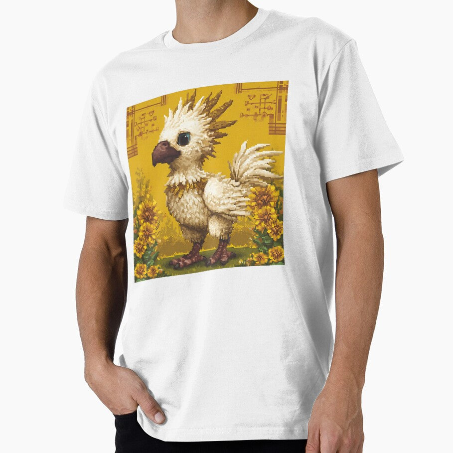 Chocobo Pixel Art – Final Fantasy Retro Tribute by Pixel8Prints T-Shirts, Hoodie, Sweatshirt | BlankRebels.com (Image 1)