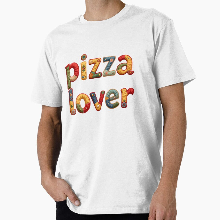 PIZZA LOVER - IN COLORFUL FAUX LETTERING by AlexOBrienArt T-Shirts, Hoodie, Sweatshirt | BlankRebels.com (Image 1)
