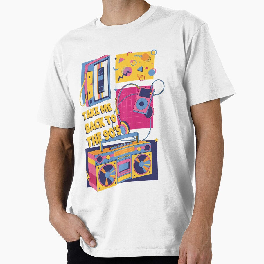 Take Me Back to the 90s Retro Illustration by ColorloomArt T-Shirts, Hoodie, Sweatshirt | BlankRebels.com (Image 1)