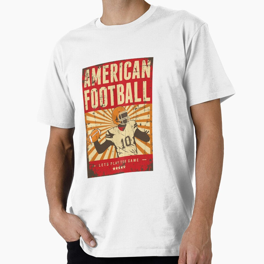 American Football Player Red Mustard by OikieToikie T-Shirts, Hoodie, Sweatshirt | BlankRebels.com (Image 1)