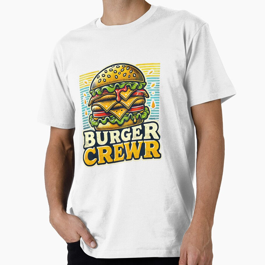 "Burger Crew Artwork | Vintage Cheeseburger Lovers Team" by PomerShop T-Shirts, Hoodie, Sweatshirt (Image 1)