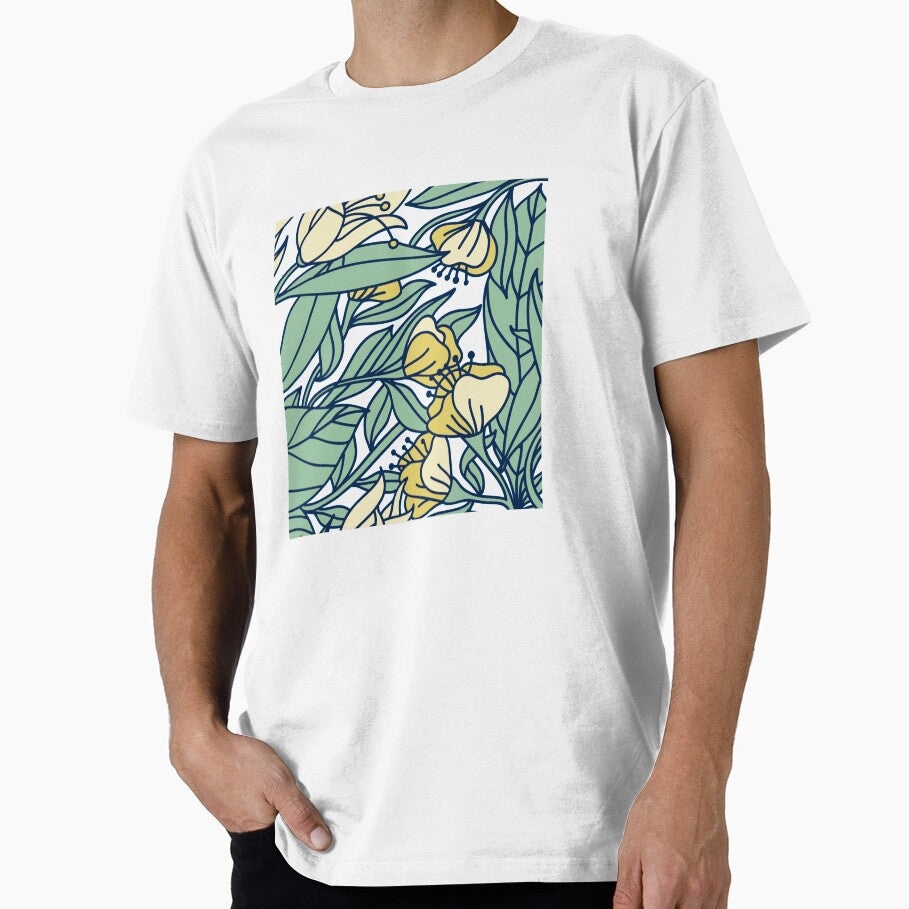 Beautiful Yellow Bold Floral Print by Dollfacedesign T-Shirts, Hoodie, Sweatshirt | BlankRebels.com (Image 1)